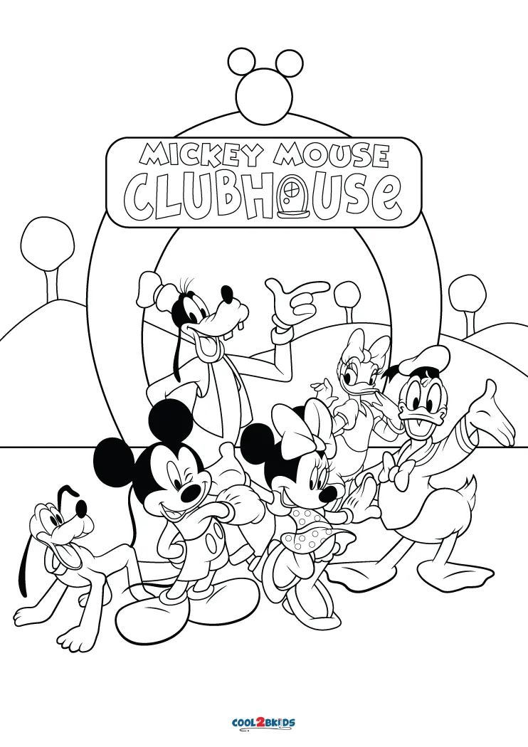 Free Coloring Pages Of Mickey Mouse Clubhouse