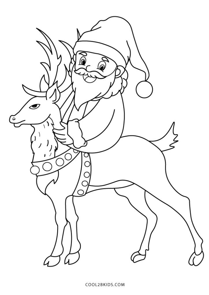 Free Printable Reindeer Coloring Pages For Kids