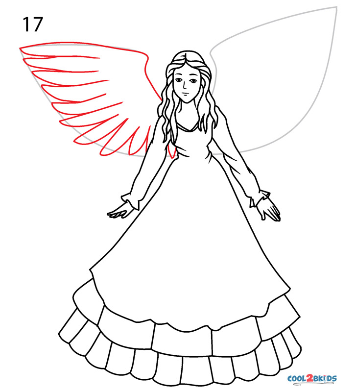 Aggregate 155+ angel drawing with colour latest - seven.edu.vn