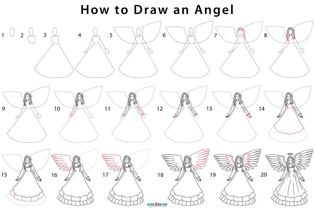  How To Draw An Angel Step By Step Pictures 