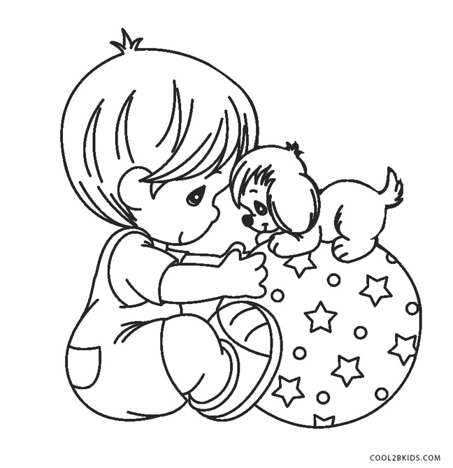 baby boy precious moments drawings