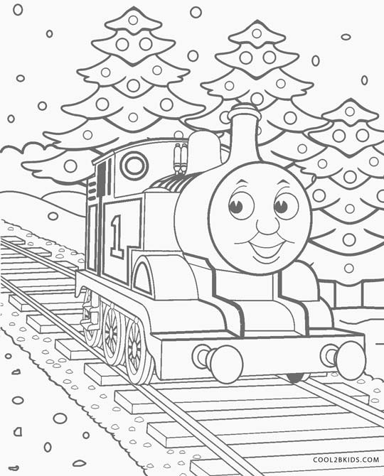 coloring book pages thomas the train