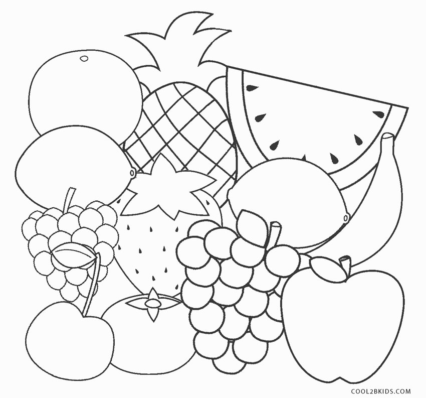 Fruit Coloring Pages 