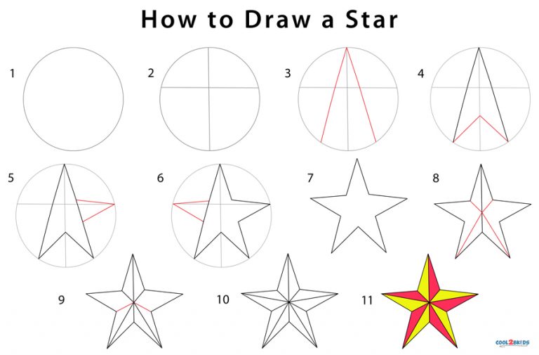 How to Draw a Star (Step by Step Pictures)