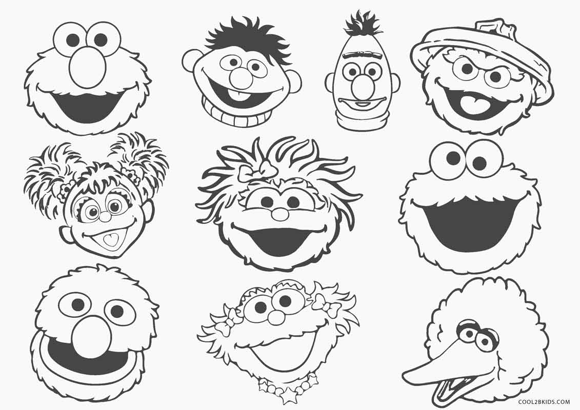 Sesame Street Printable Characters - Printable Blank World
