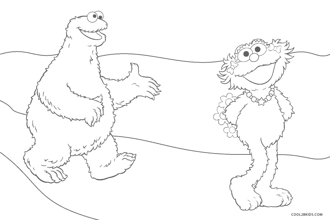 Sesame Street Coloring Pages Zoe 