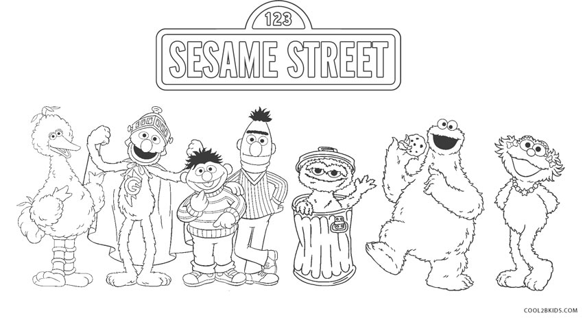seseme street coloring pages