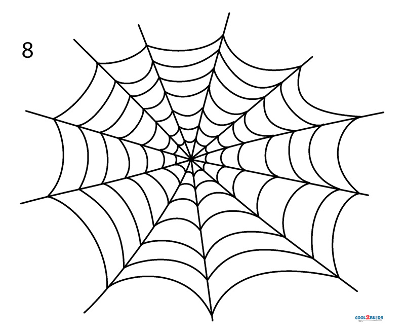 Easy Spider Web Drawings