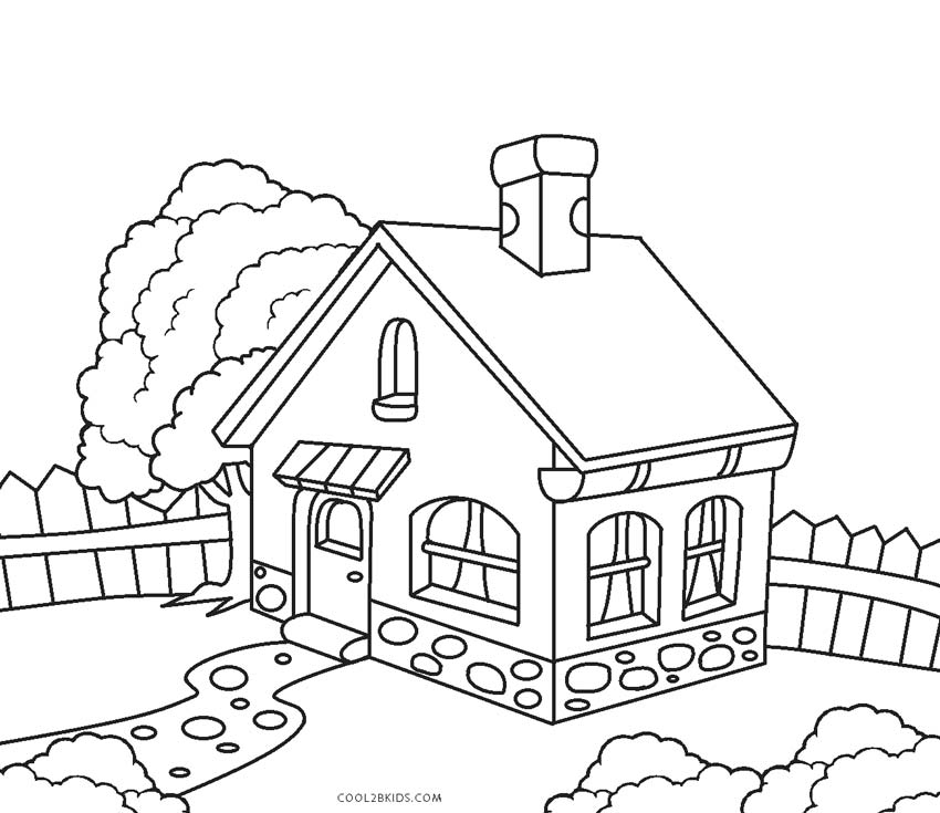 Dibujos de Casas para colorear - Páginas para imprimir gratis