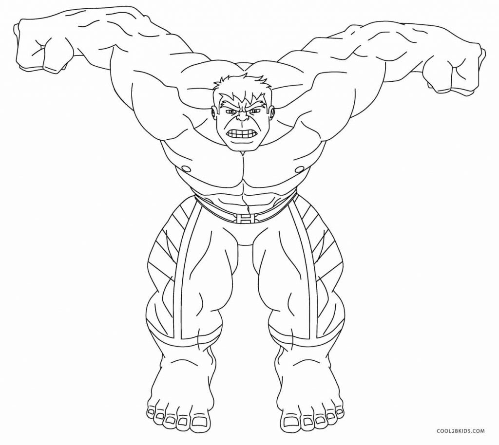 Dibujos de Hulk para colorear Páginas para imprimir gratis