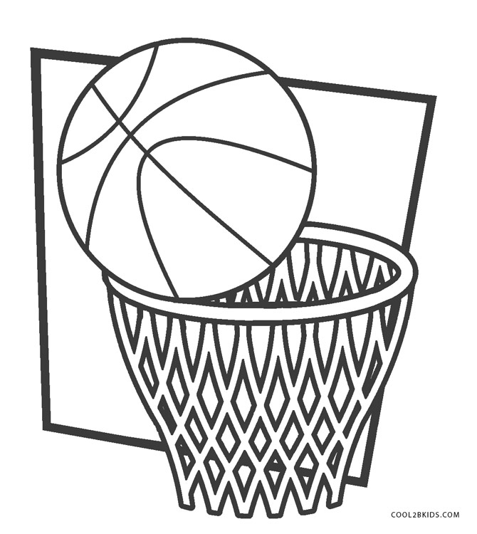Download Free Printable Basketball Coloring Pages For Kids