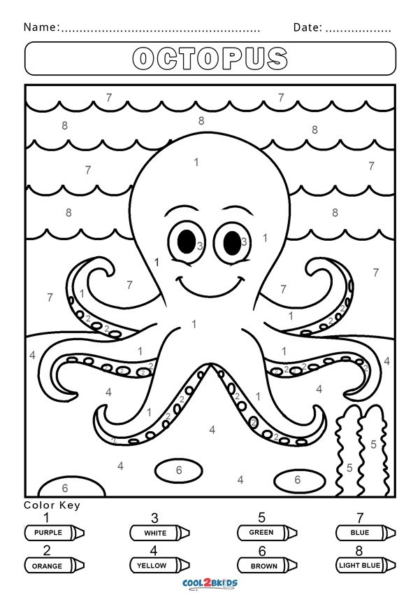 Free Color By Number Worksheets Cool2bKids