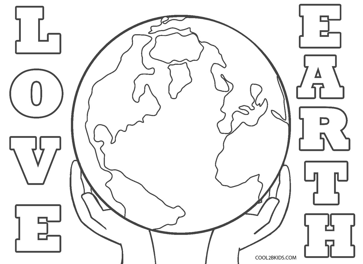 Free Coloring Pages For Earth Day