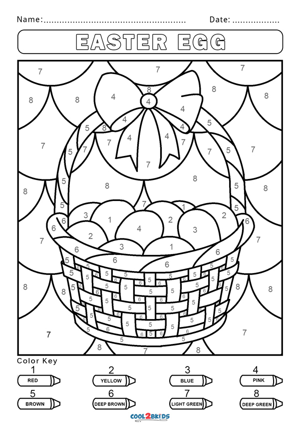 Download Free Color by Number Worksheets | Cool2bKids