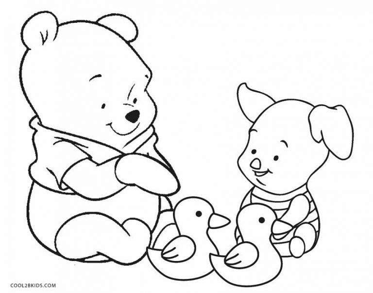 Dibujos de Winnie Pooh para colorear - Páginas para imprimir gratis