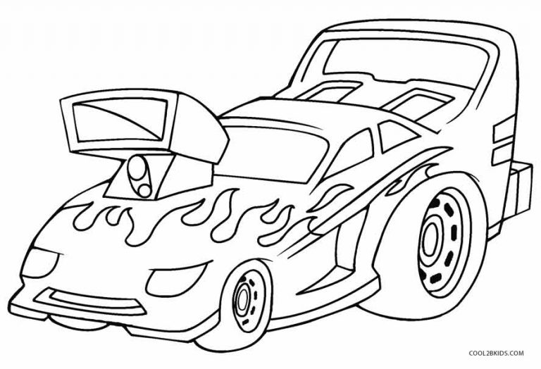 Dibujos de Hot Wheels para colorear - Páginas para imprimir gratis