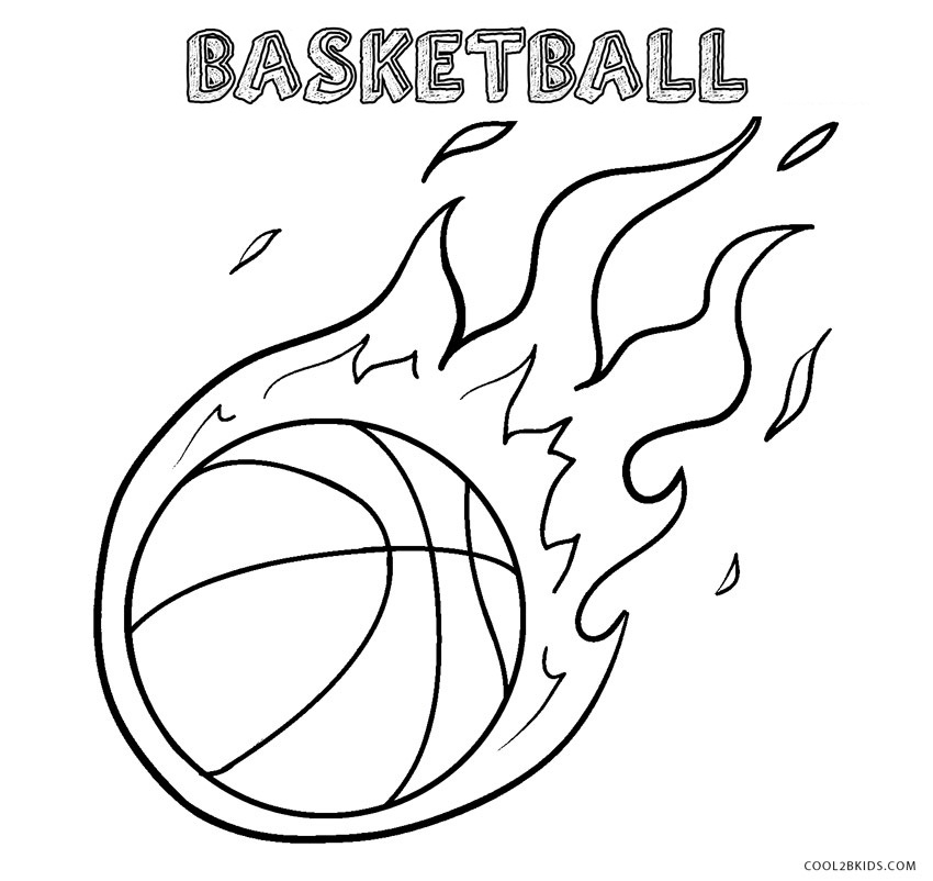 Basketball Printable Coloring Pages