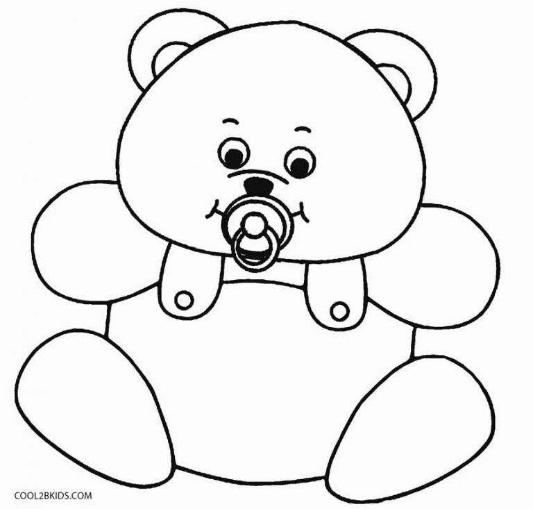 Dibujo de Oso de peluche para colorear - Páginas para imprimir gratis