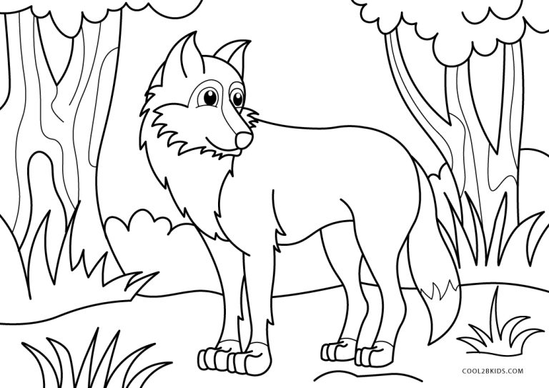 Free Printable Wolf Coloring Pages For Kids