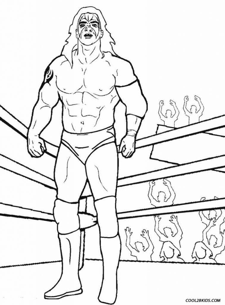 Dibujos de WWE para colorear - Páginas para imprimir gratis