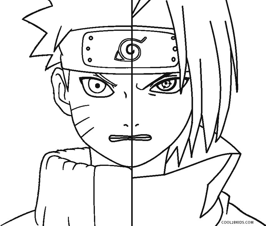 Dibujos Para Colorear De Naruto Y Sasuke - IMAGESEE