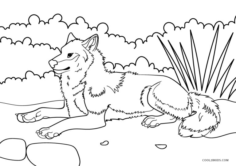 Free Printable Wolf Coloring Pages For Kids