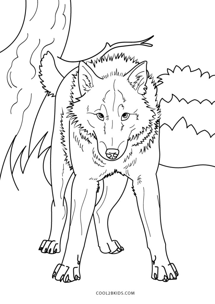 Free Printable Wolf Coloring Pages For Kids