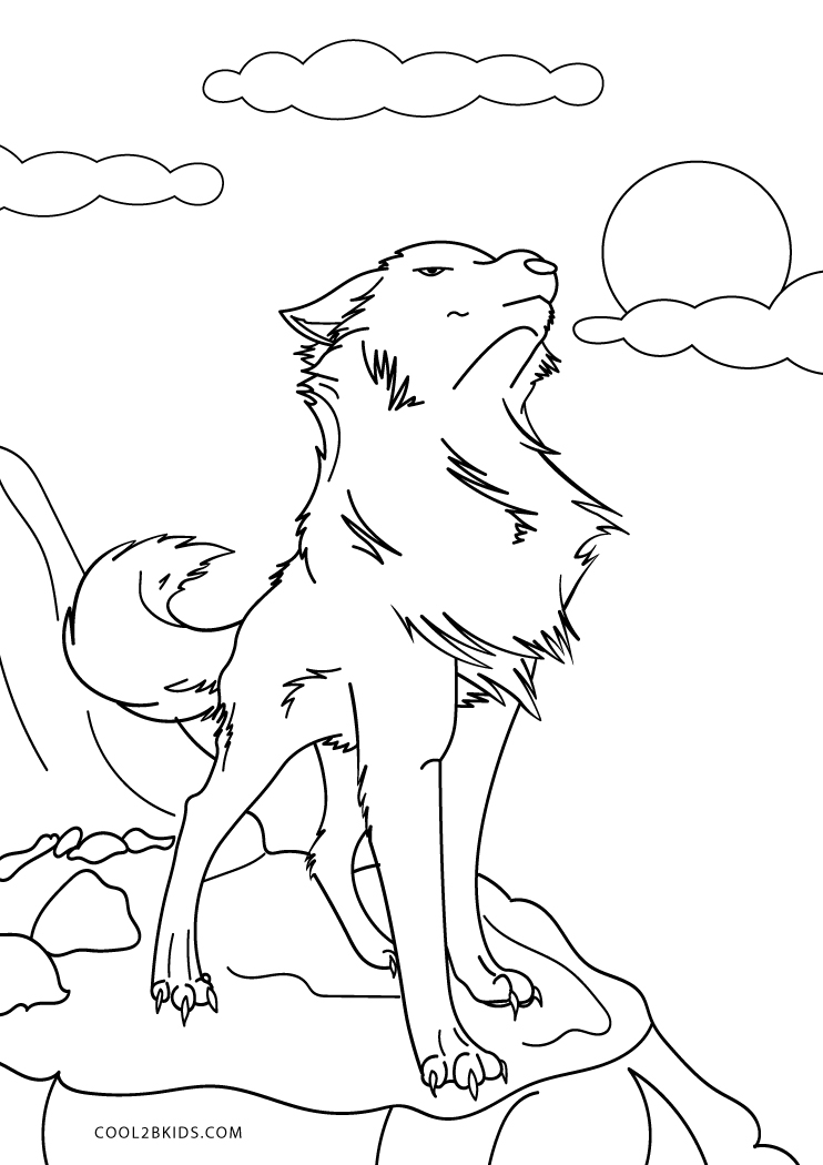 Free Printable Wolf Coloring Pages For Kids