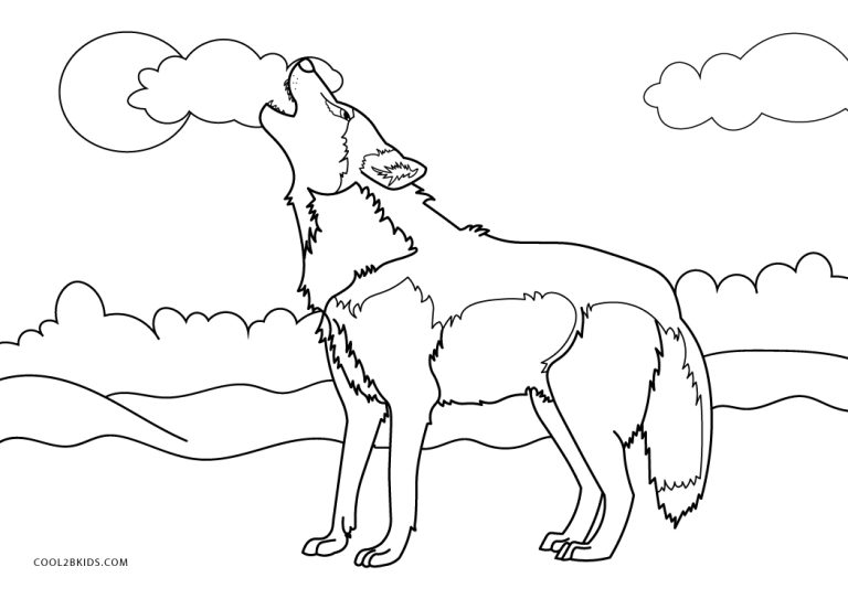 Free Printable Wolf Coloring Pages For Kids