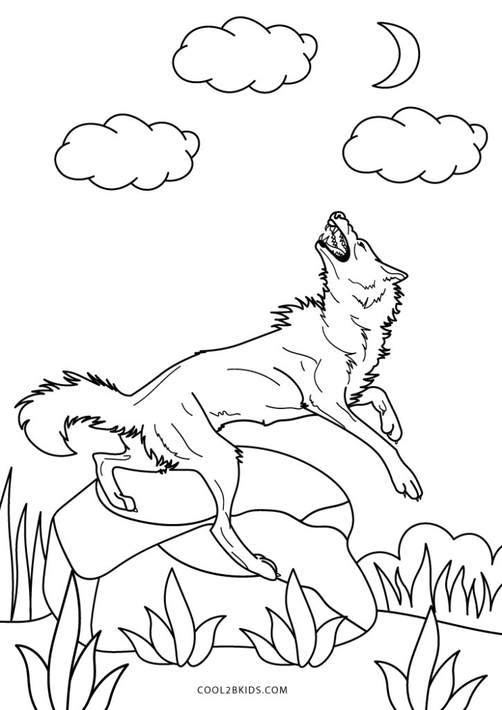 Free Printable Wolf Coloring Pages For Kids