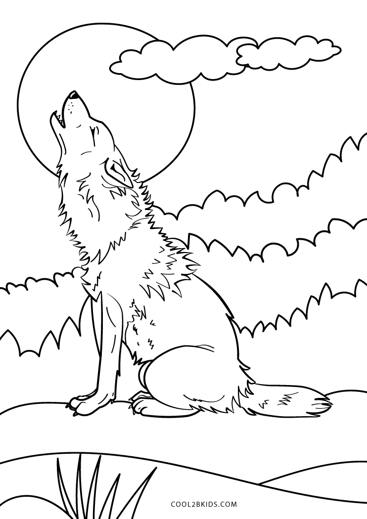 Free Printable Wolf Coloring Pages For Kids