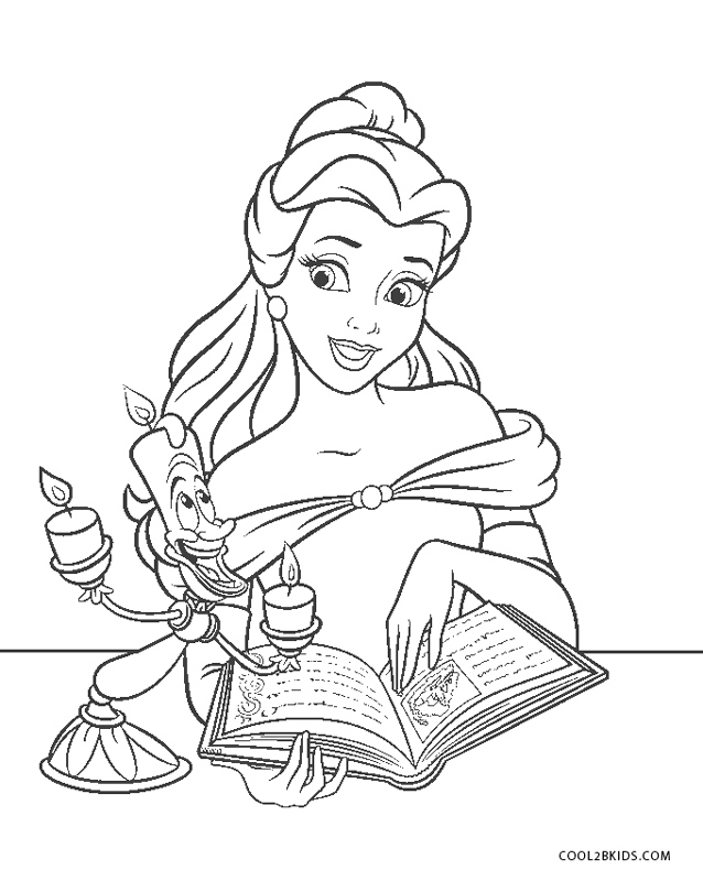 adult coloring pages beauty and the beast