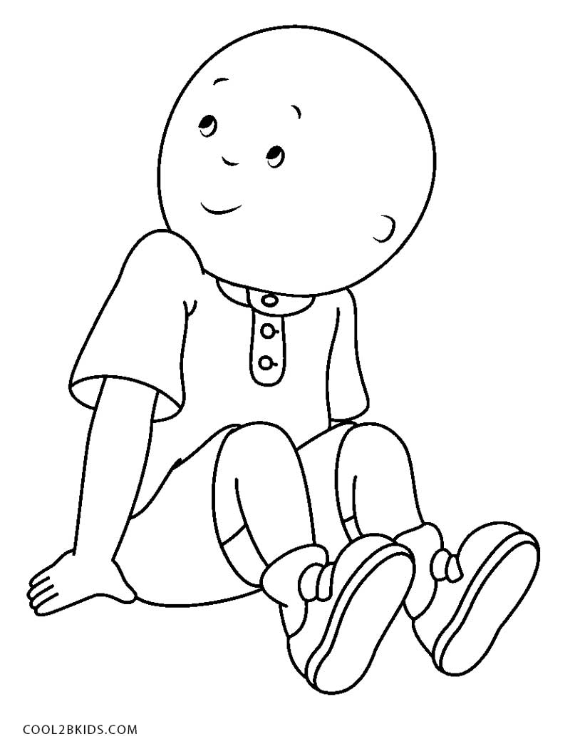 Dibujos de Caillou para colorear - Páginas para imprimir gratis