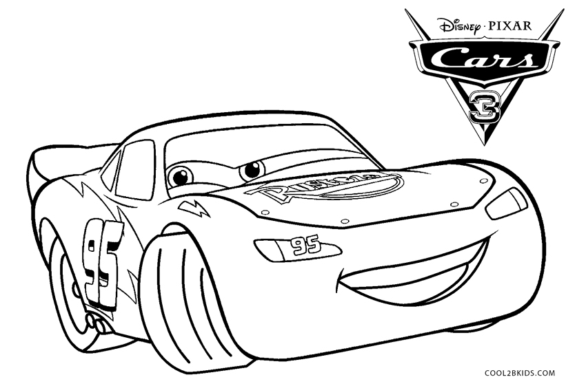 345 Cute Cars Lightning Mcqueen Coloring Pages 