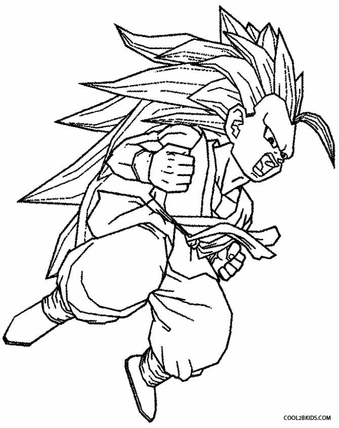 40+ Desenhos de Goku Super Sayajin 4 para Imprimir e Colorir/Pintar
