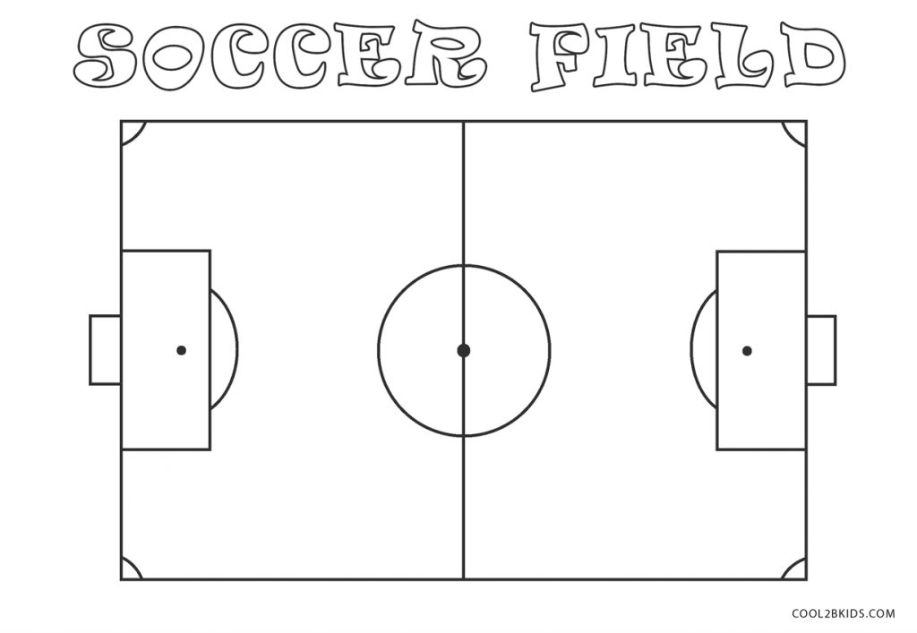 10 Soccer Field Coloring Pages for Kids and Adults