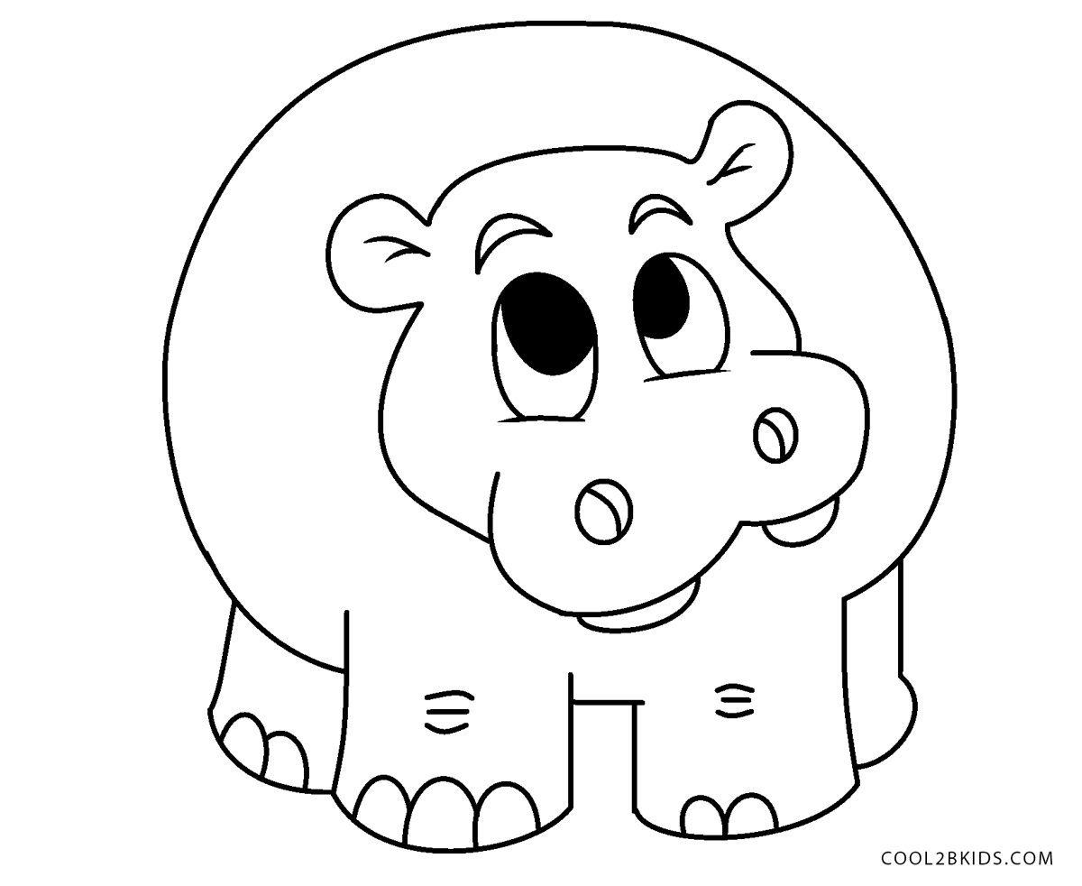 zoo animals coloring page