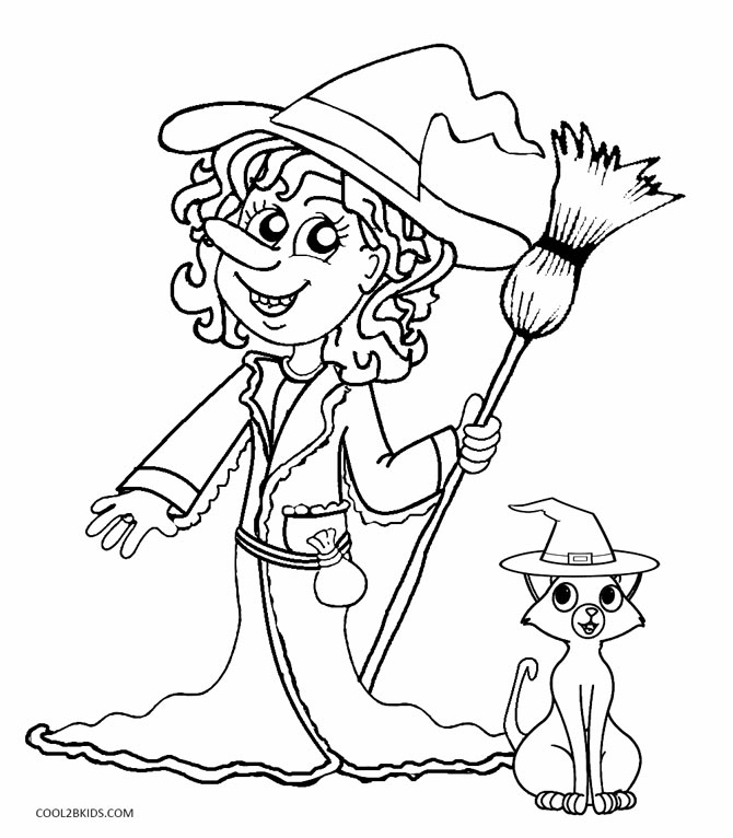 Desenho Para Colorir bruxa - Imagens Grátis Para Imprimir - img 30389