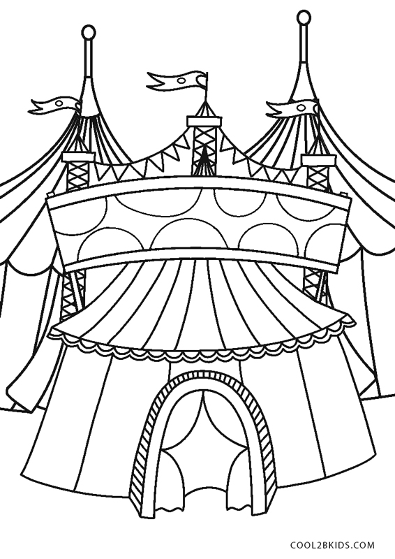 Download Free Printable Circus Coloring Pages For Kids