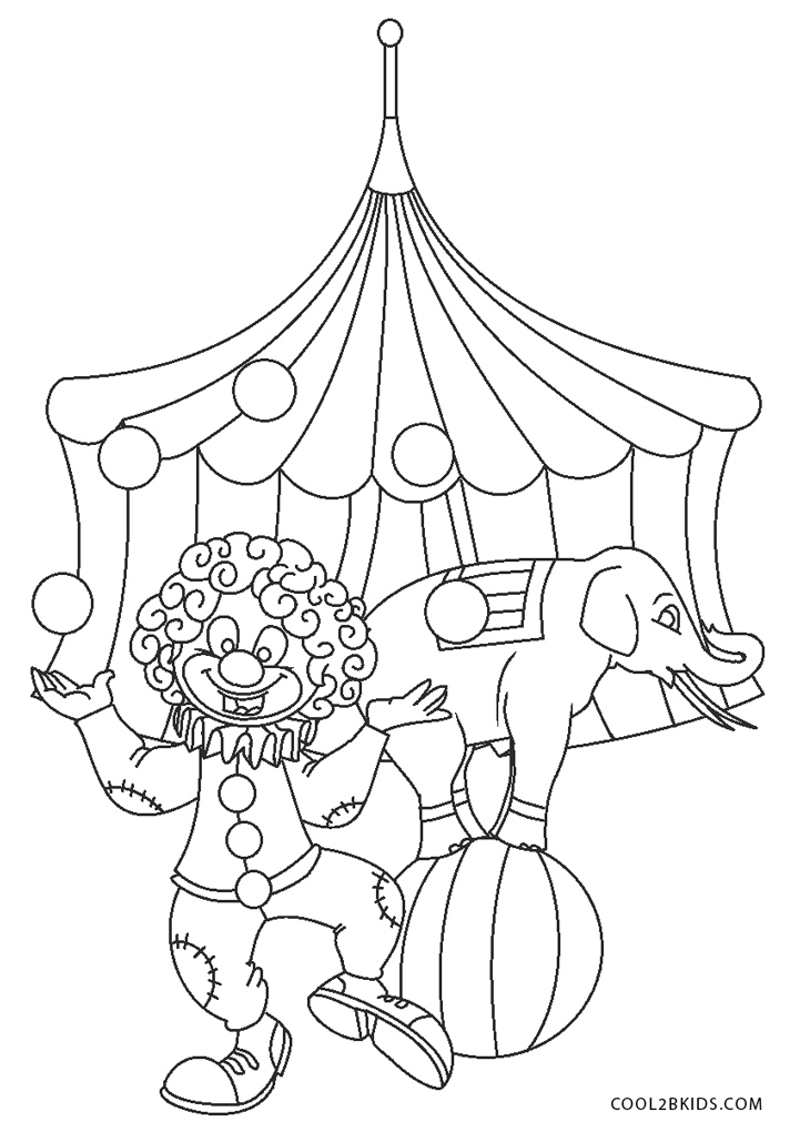 Kids Circus Coloring Pages Coloring Pages