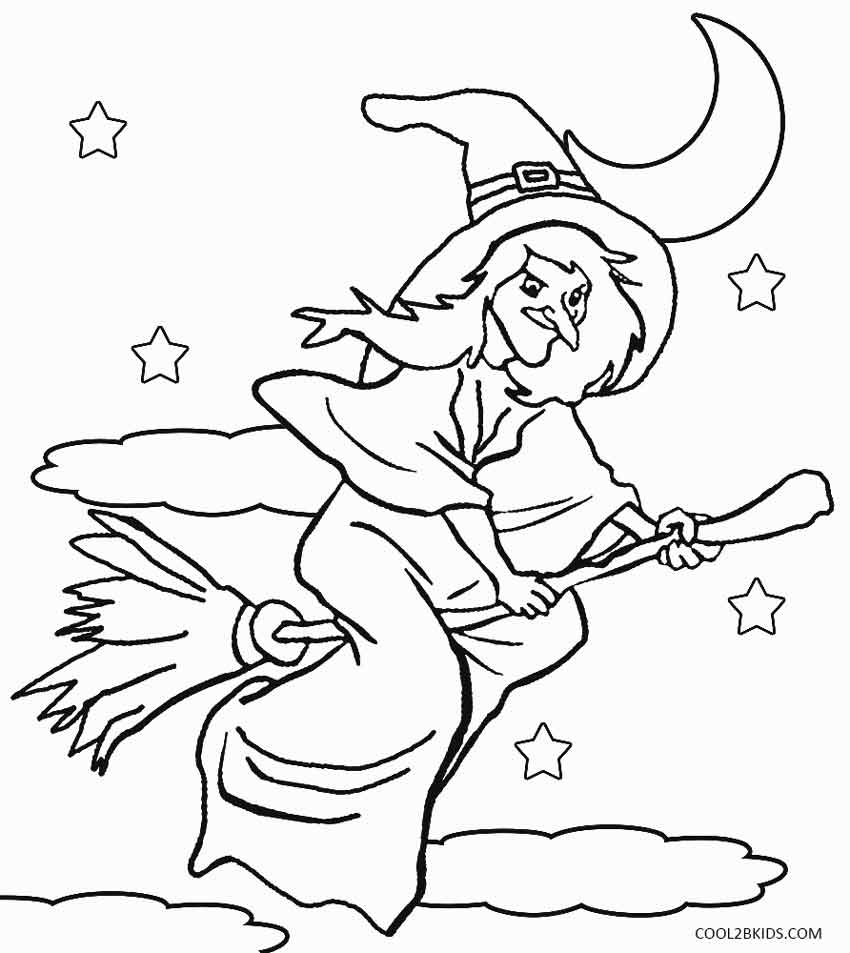 Desenho de Bruxa para colorir  Desenhos para colorir e imprimir gratis