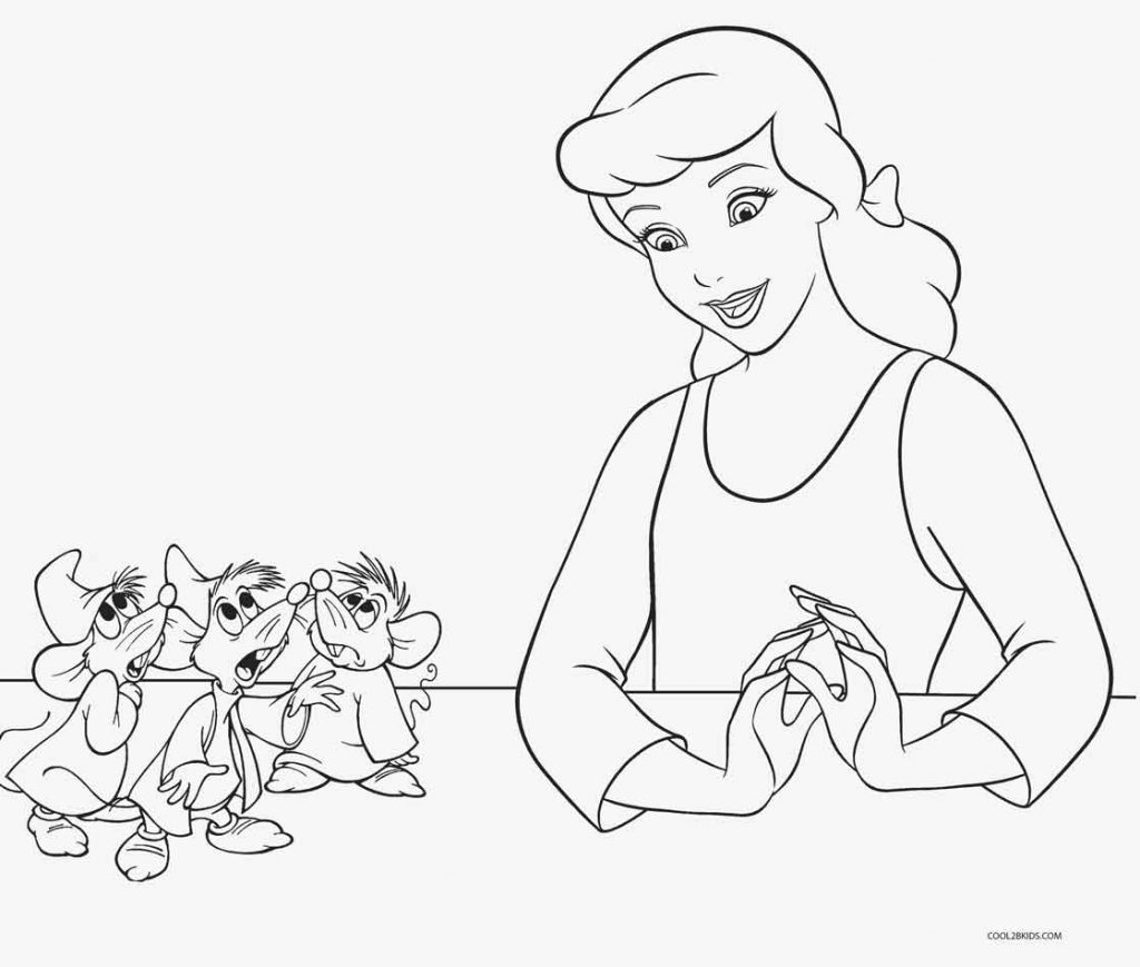 Desenhos De Cinderella Para Colorir Páginas Para Impressão Grátis 5410