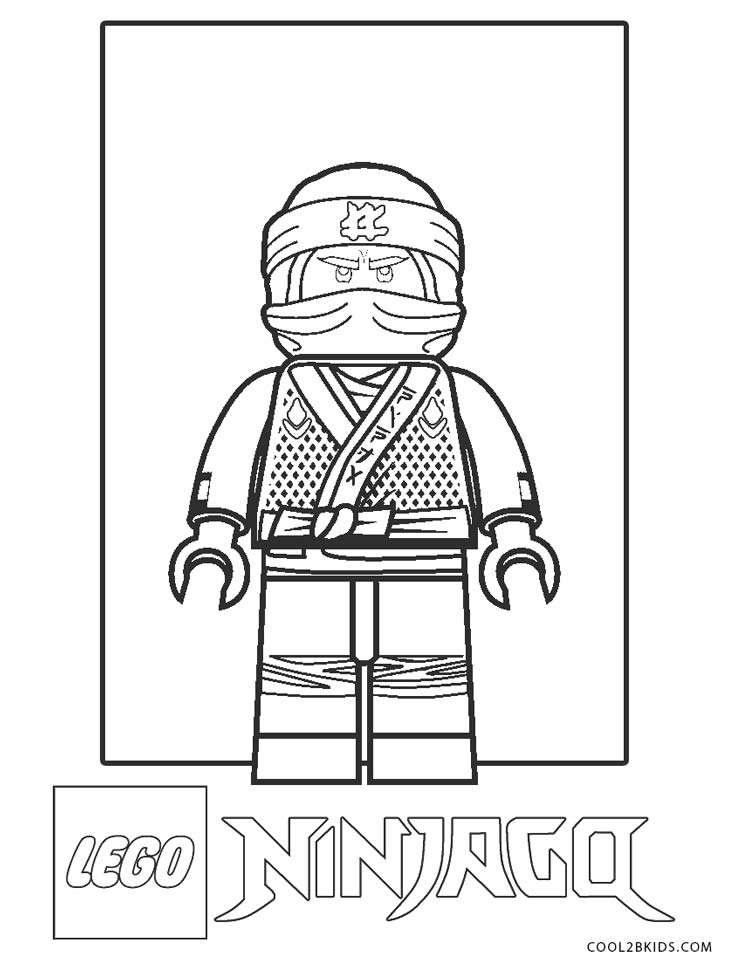 Desenhos para colorir grátis para imprimir Personagem Lego Ninjago