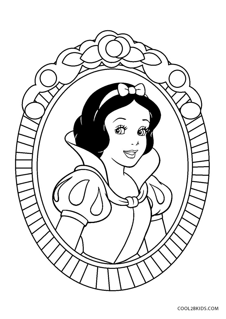 Download Free Printable Snow White Coloring Pages For Kids