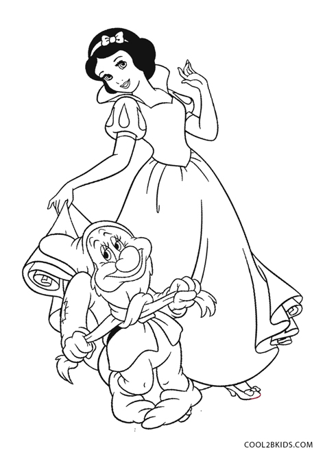 snow white witch coloring pages