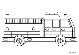 Free Printable Fire Truck Coloring Pages For Kids