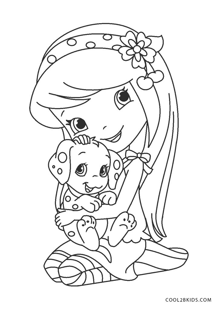 strawberry shortcake plum coloring pages