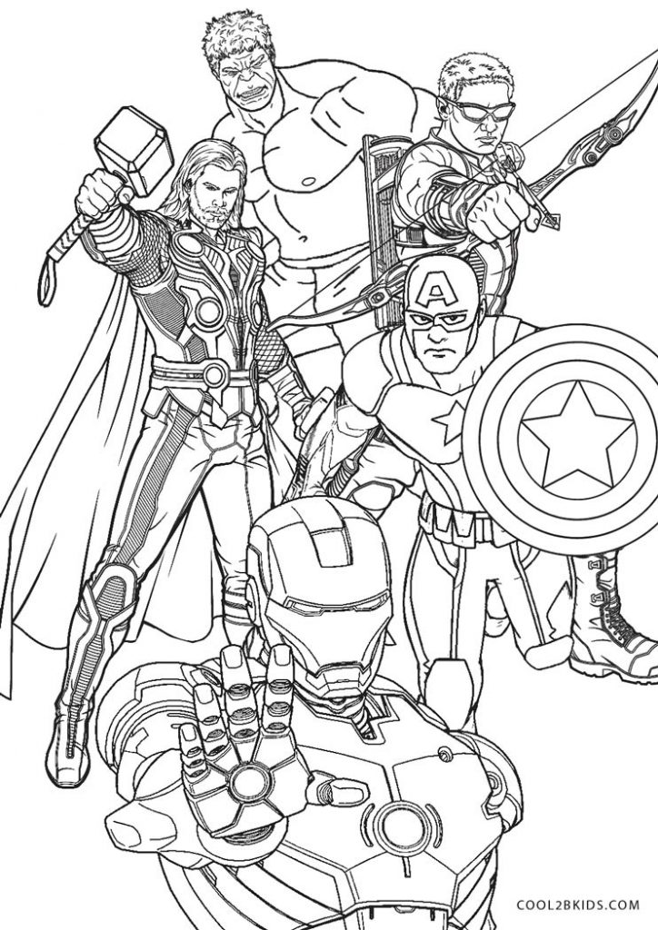 Superheroes Colouring In