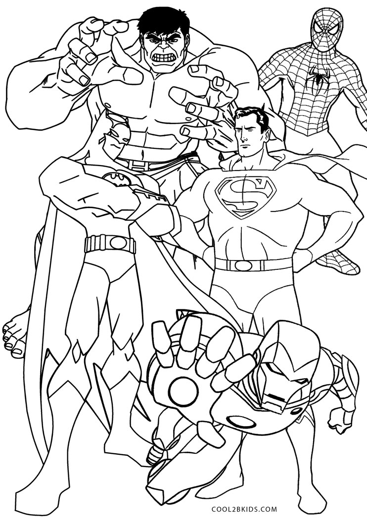 Superhero Coloring Pages Best Coloring Pages For Kids - Riset