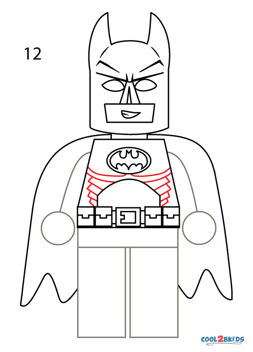 Cómo dibujar a Lego Batman - Cool2bKids